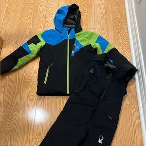 Spyder boys winter snow jacket and snow pant set size 7